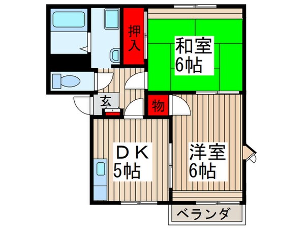 シ－ズ桜Ａの物件間取画像